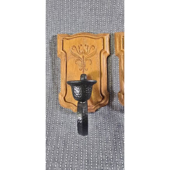 Vintage Homco wall sconces - Picture 3 of 10